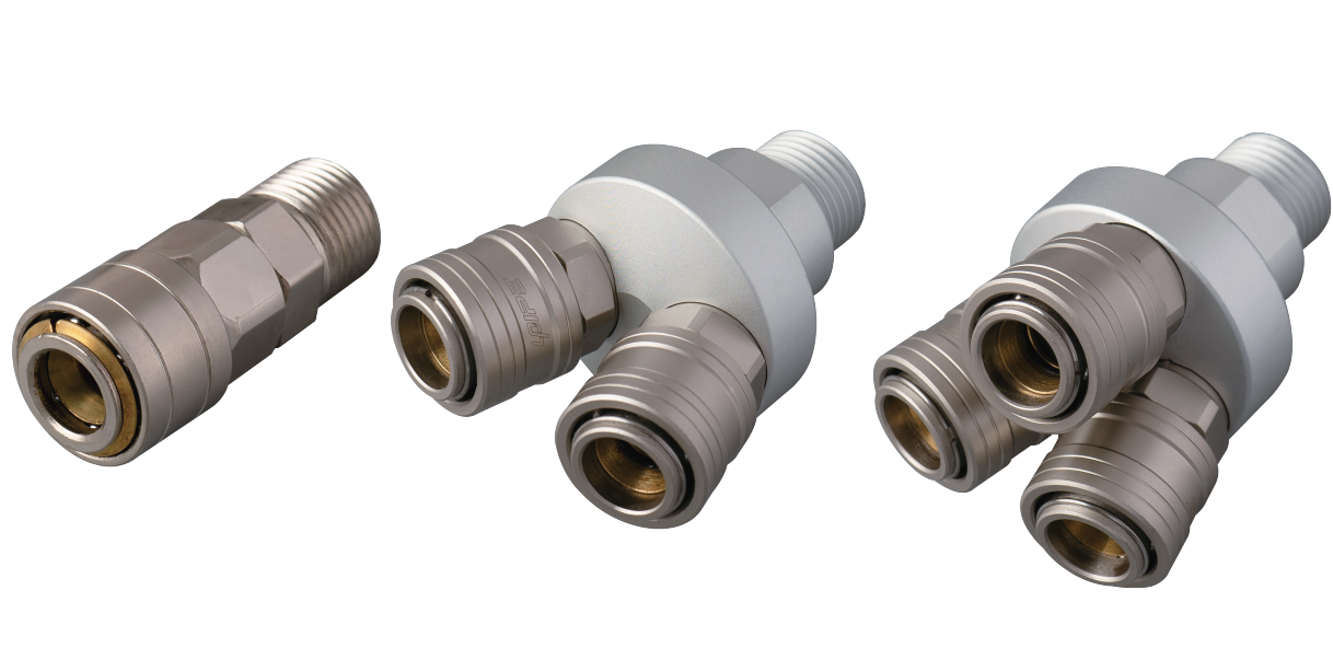 Three Way Air Pipe Tube Male Thread Pneumatic Connector Fitting Tee